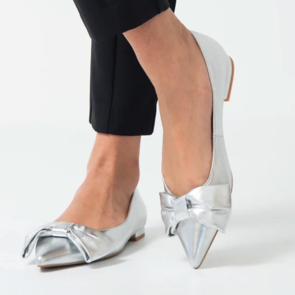 Cecelia New York Brie Bow Silver 8